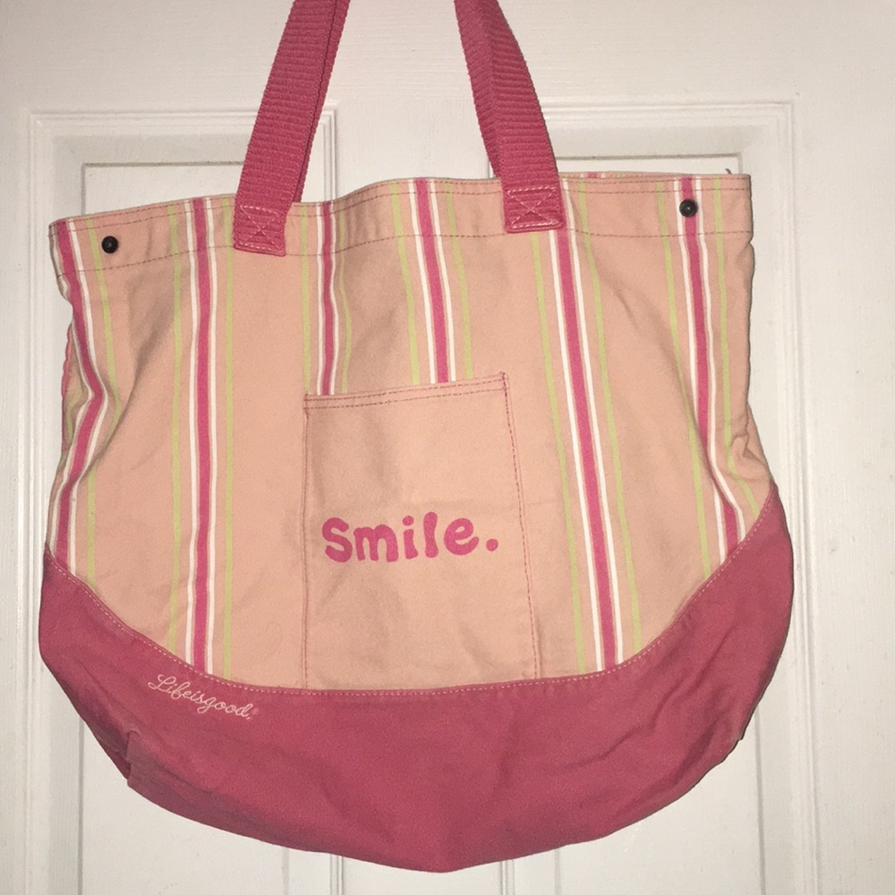 Pink life is good bag